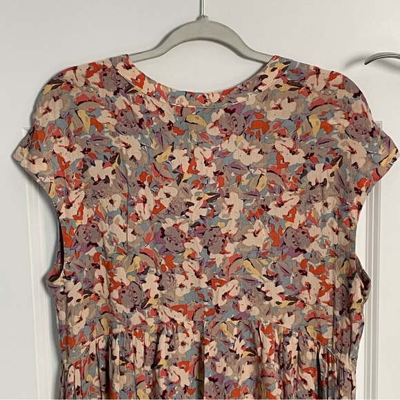 Anthropologie Vanessa Virginia floral v-neck tunic top 54035 - Picture 6 of 11